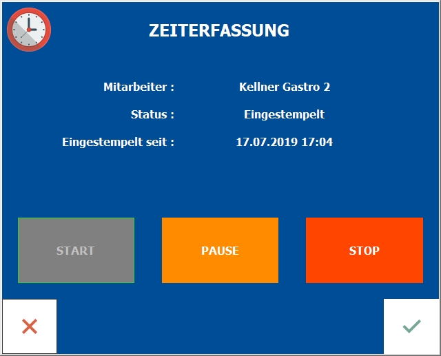 Gastronomie Zeiterfassung Add-On für Kassensoftware GastroSoft Standard & Professional Gastronomie Zeiterfassung Add-On für Kassensoftware GastroSoft Standard & Professional